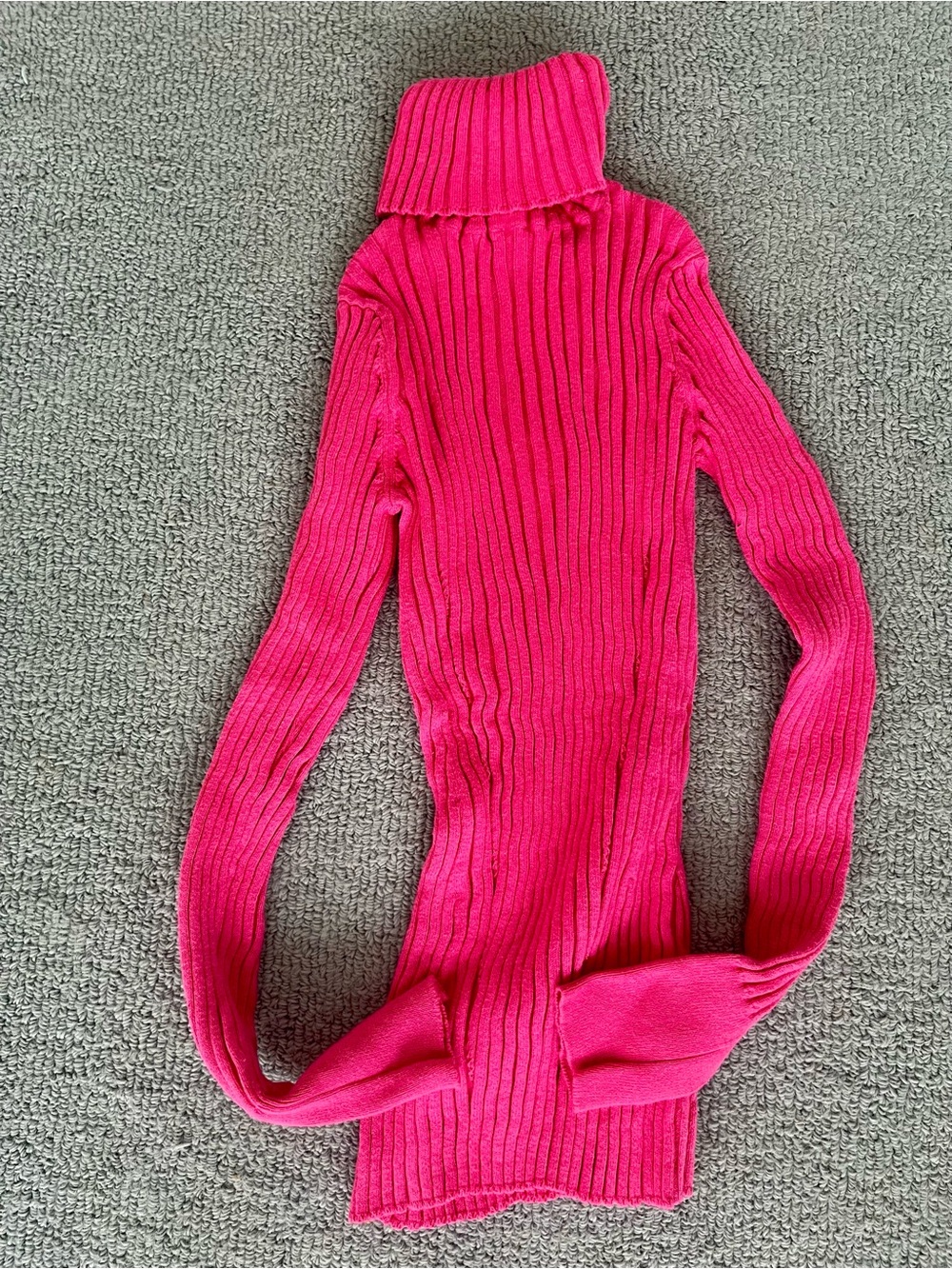 Alashan Hot Pink Ribbed Turtleneck